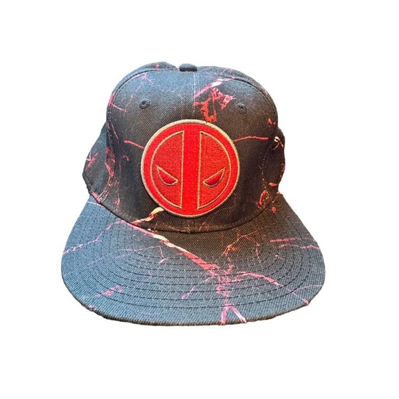 Marvel Deadpool Snapback Cap Unisex Adult Red Adjustable Superhero Hat - Picture 1 of 8